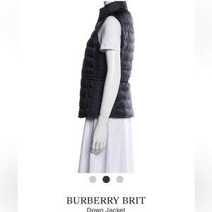 Burberry Brit navy down vest size medium.